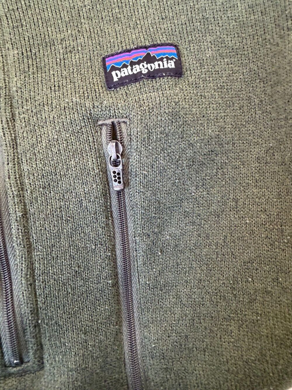 Patagonia Better Sweater 1/4 Zip Pullover Men’s M Green Fleece Berkshire Logo - Picture 2 of 5